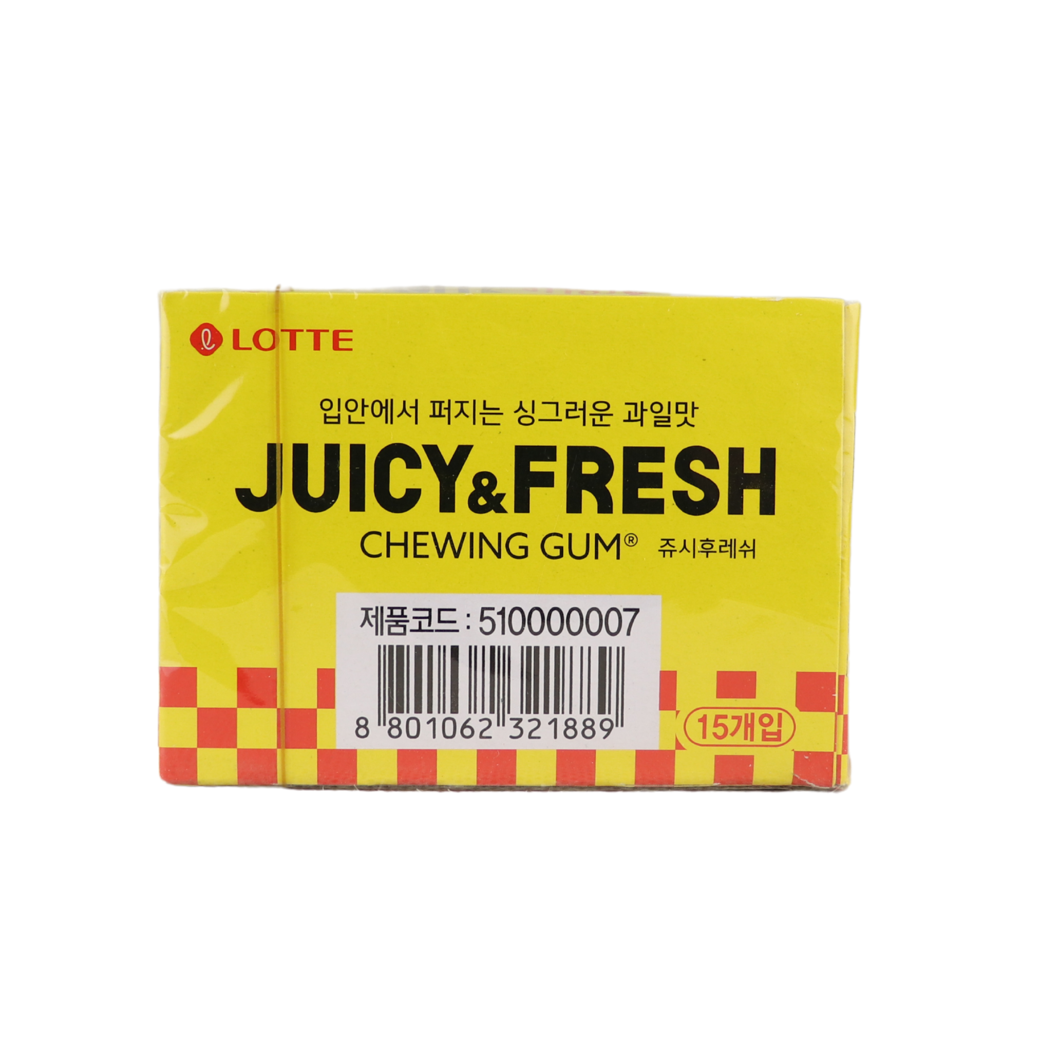 Lotte Juicy & Fresh Chewing Gum 1 box (15pcs)